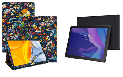 Чехол-подставка CRAYTON для Alcatel 1T Smart 10.1 8092 Prime – стиль, защита и ручная сборка, цвет Космос