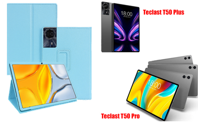 Чохол-підставка CRAYTON для Teclast T50 Plus, T50 Pro – стиль, захист і ручна збірка, колір Блакитний