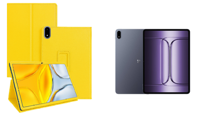 Чехол-подставка CRAYTON для OnePlus Pad 3 – стиль, защита и ручная сборка, цвет Жёлтый
