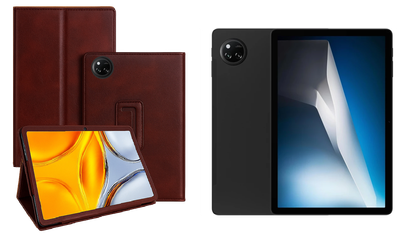 Чехол-подставка CRAYTON для DOOGEE Tab A9 Pro+ – стиль, защита и ручная сборка, цвет Карминовый