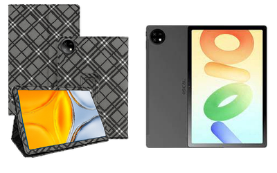 Чехол-подставка CRAYTON для Blackview Oscal Pad 16 – стиль, защита и ручная сборка, цвет Клетка