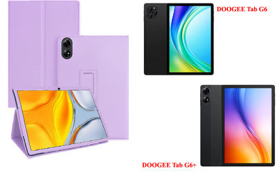 Чехол-подставка CRAYTON для DOOGEE Tab G6, DOOGEE Tab G6+ – стиль, защита и ручная сборка, цвет Фиолетовый
