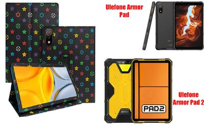 Чехол-подставка CRAYTON для Ulefone Armor Pad, Armor Pad 2 – стиль, защита и ручная сборка, цвет Л черный