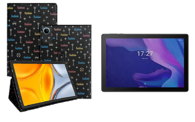 Чехол-подставка CRAYTON для Alcatel TKEE MAX (8095) – стиль, защита и ручная сборка, цвет Фэшн черный