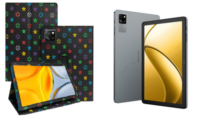 Чехол-подставка CRAYTON для Blackview Tab 60, Tab 60 Pro – стиль, защита и ручная сборка, цвет Л черный