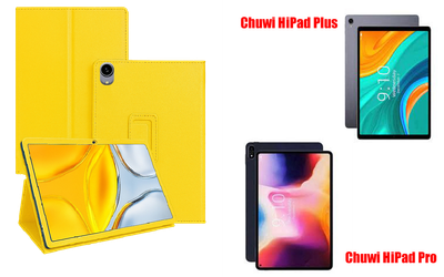 Чехол-подставка CRAYTON для Chuwi HiPad Plus, HiPad Pro – стиль, защита и ручная сборка, цвет Жёлтый