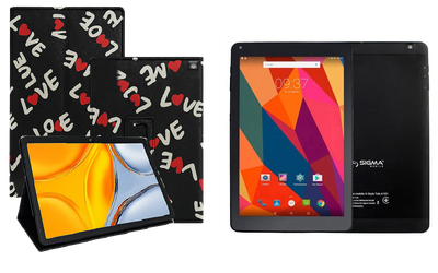 Чехол-подставка CRAYTON для Sigma mobile Tab A102, A103, A104 – стиль, защита и ручная сборка, цвет Лав