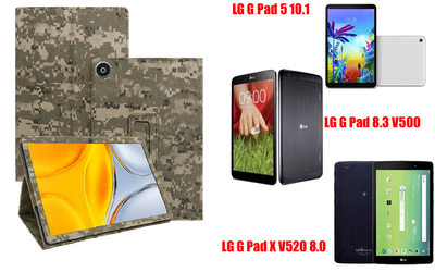Чохол-підставка CRAYTON для LG G Pad 5 10.1, Pad 8.3, Pad X 8.0 – стиль, захист і ручна збірка, колір Піксель М14
