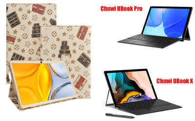Чехол-подставка CRAYTON для Chuwi UBook Pro, UBook X – стиль, защита и ручная сборка, цвет Л белый