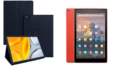 Чехол-подставка CRAYTON для Amazon Fire HD 10 2017, 2018 – стиль, защита и ручная сборка, цвет Синий тм