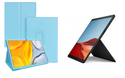 Чехол-подставка CRAYTON для Microsoft Surface Pro X – стиль, защита и ручная сборка, цвет Голубой