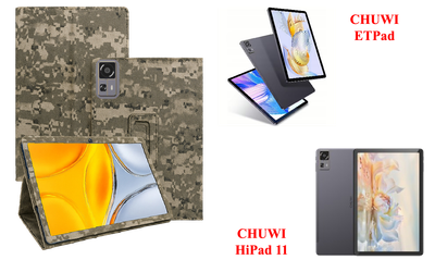 Чехол-подставка CRAYTON для CHUWI ETPad, CHUWI HiPad 11 – стиль, защита и ручная сборка, цвет Пиксель М14