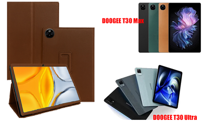 Чехол-подставка CRAYTON для DOOGEE T30 Max, T30 Ultra – стиль, защита и ручная сборка, цвет Коричневый св