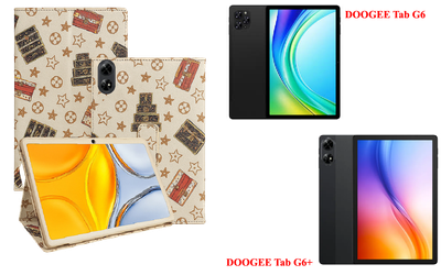 Чехол-подставка CRAYTON для DOOGEE Tab G6, DOOGEE Tab G6+ – стиль, защита и ручная сборка, цвет Л белый
