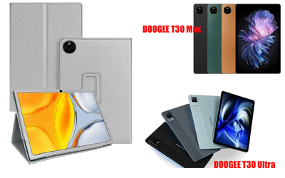 Чехол-подставка CRAYTON для DOOGEE T30 Max, T30 Ultra – стиль, защита и ручная сборка, цвет Серебро