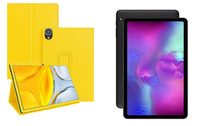 Чехол-подставка CRAYTON для ALLDOCUBE iPlay 40, iPlay 40 PRO – стиль, защита и ручная сборка, цвет Жёлтый