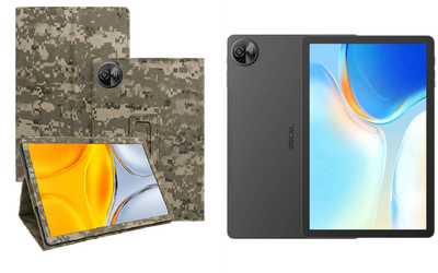 Чехол-подставка CRAYTON для Blackview Oscal Pad 90 – стиль, защита и ручная сборка, цвет Пиксель М14