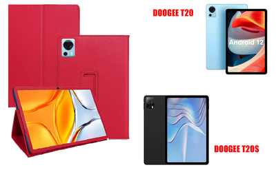 Чехол-подставка CRAYTON для DOOGEE T20, T20S – стиль, защита и ручная сборка, цвет Малиновый