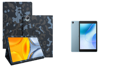 Чехол-подставка CRAYTON для Blackview Tab 50 – стиль, защита и ручная сборка, цвет Хаки зима