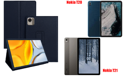 Чехол-подставка CRAYTON для Nokia T20, Nokia T21 – стиль, защита и ручная сборка, цвет Синий тм