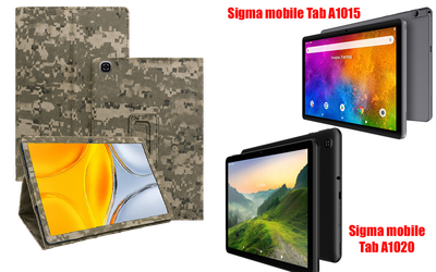 Чехол-подставка CRAYTON для Sigma mobile Tab A1015, TAB A1020 – стиль, защита и ручная сборка, цвет Пиксель М14