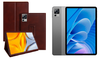 Чехол-подставка CRAYTON для DOOGEE T30, T30 Pro – стиль, защита и ручная сборка, цвет Карминовый
