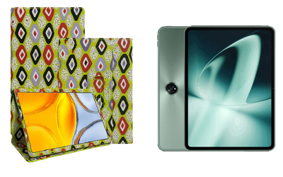 Чехол-подставка CRAYTON для OnePlus Pad, Pad 2, Pad Go, Pad Pro – стиль, защита и ручная сборка, цвет Камни