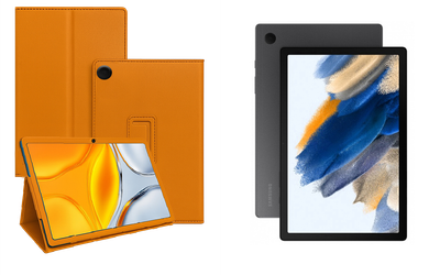 Чехол-подставка CRAYTON для Samsung Galaxy Tab A8 10.5 (X200) – стиль, защита и ручная сборка, цвет Оранжевый
