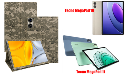 Чехол-подставка CRAYTON для Tecno MegaPad 10, MegaPad 11 – стиль, защита и ручная сборка, цвет Пиксель М14