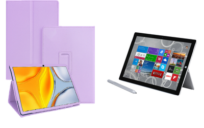 Чехол-подставка CRAYTON для Microsoft Surface Pro 2, Pro 3, Pro 4 – стиль, защита и ручная сборка, цвет Фиолетовый