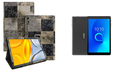 Чехол-подставка CRAYTON для Alcatel 1T 10 (8082) 10.1 – стиль, защита и ручная сборка, цвет Мех