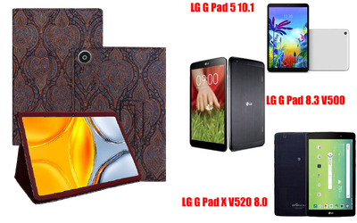 Чохол-підставка CRAYTON для LG G Pad 5 10.1, Pad 8.3, Pad X 8.0 – стиль, захист і ручна збірка, колір Пестрий
