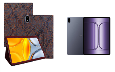 Чехол-подставка CRAYTON для OnePlus Pad 3 – стиль, защита и ручная сборка, цвет Пестрый