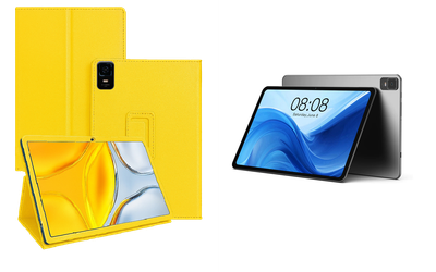 Чохол-підставка CRAYTON для Teclast T50 New 2023 – стиль, захист і ручна збірка, колір Жовтий