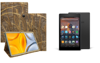 Чехол-подставка CRAYTON для Amazon Fire HD 8 2017 – стиль, защита и ручная сборка, цвет Камыш