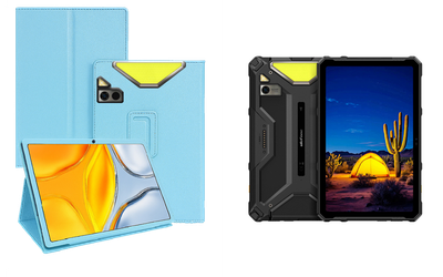 Чехол-подставка CRAYTON для Ulefone Armor Pad 4 Ultra – стиль, защита и ручная сборка, цвет Голубой