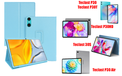 Чехол-подставка CRAYTON для Teclast P30, P30HD, P30S, P30T, P30 Air – стиль, защита и ручная сборка, цвет Голубой