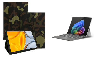 Чехол-подставка CRAYTON для Microsoft Surface 11 pro Copilot+ – стиль, защита и ручная сборка, цвет Хаки тм