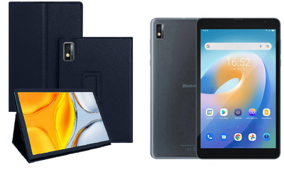 Чехол-подставка CRAYTON для Blackview Tab 6 – стиль, защита и ручная сборка, цвет Синий тм