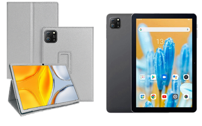 Чохол-підставка CRAYTON для Blackview Oscal Pad 70 – стиль, захист і ручна збірка, колір Срібло