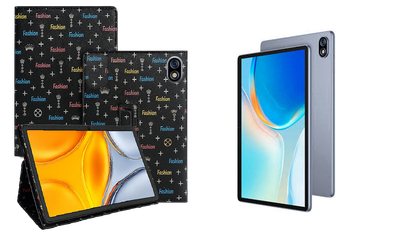 Чехол-подставка CRAYTON для Ulefone Tab W10 – стиль, защита и ручная сборка, цвет Фэшн черный