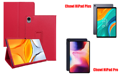 Чехол-подставка CRAYTON для Chuwi HiPad Plus, HiPad Pro – стиль, защита и ручная сборка, цвет Малиновый