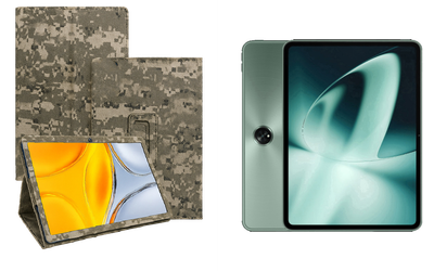 Чехол-подставка CRAYTON для OnePlus Pad, Pad 2, Pad Go, Pad Pro – стиль, защита и ручная сборка, цвет Пиксель М14