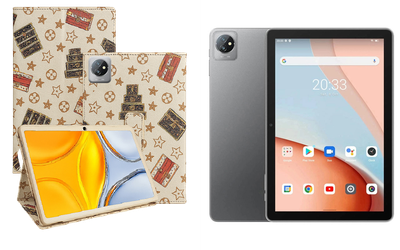 Чехол-подставка CRAYTON для Blackview Tab 7, Tab 7 Pro – стиль, защита и ручная сборка, цвет Л белый