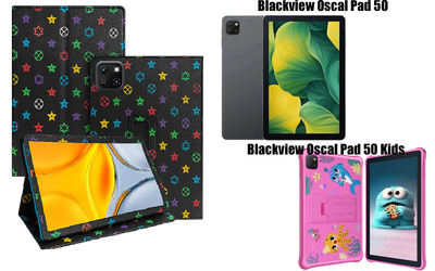 Чехол-подставка CRAYTON для Blackview Oscal Pad 50, Pad 50 Kids – стиль, защита и ручная сборка, цвет Л черный