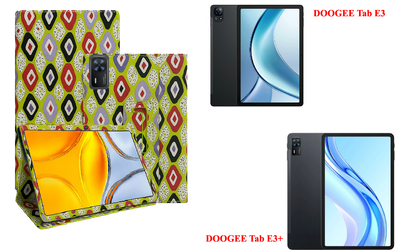 Чехол-подставка CRAYTON для DOOGEE Tab E3, DOOGEE Tab E3+ – стиль, защита и ручная сборка, цвет Камни