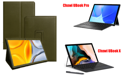 Чехол-подставка CRAYTON для Chuwi UBook Pro, UBook X – стиль, защита и ручная сборка, цвет Оливковый