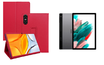 Чехол-подставка CRAYTON для UMIDIGI Tab A13 – стиль, защита и ручная сборка, цвет Малиновый