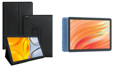 Чехол-подставка CRAYTON для Amazon Fire HD 10 (13th gen) – стиль, защита и ручная сборка, цвет Крокодил