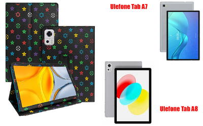 Чехол-подставка CRAYTON для Ulefone Tab A7, Tab A8 – стиль, защита и ручная сборка, цвет Л черный